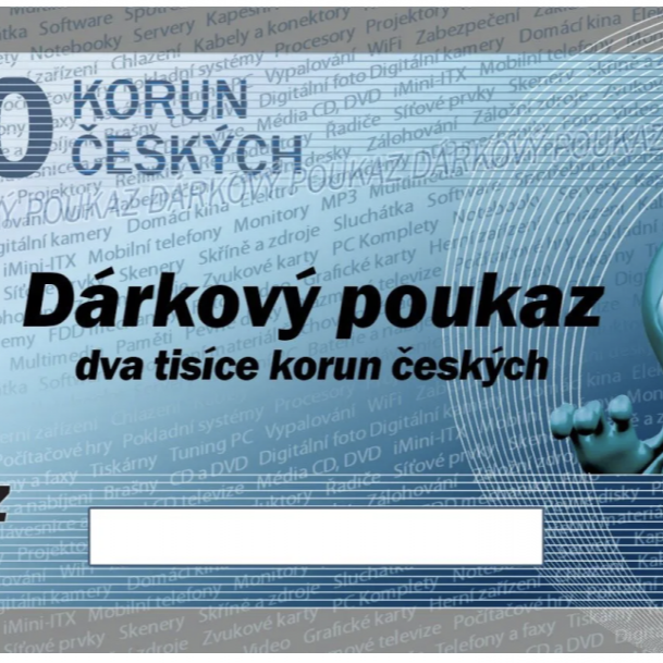 Obrázek odměny Dárkový poukaz ALZA 2000 Kč